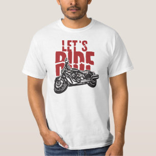 Laat het ontwerp van de motorfiets van Ride T-shirt