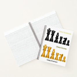Laat het Ontwerp van de Schaak voor Nota's en Scor Notitieboek