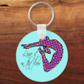 Laat het op de Floor Gymnastiek staan Sleutelhanger (Voorkant)