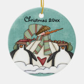 Laat het Ornament Snowman Keepomwille Sneeuwen (Voorkant)