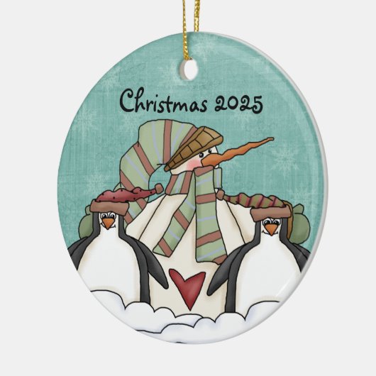 Laat het Ornament Snowman Keepomwille Sneeuwen (Links)