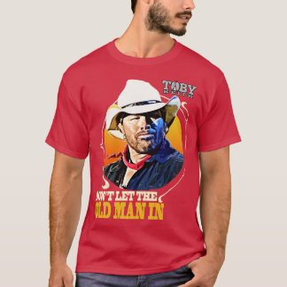 Laat het oude man in Toby Keith Kinder TShirt niet