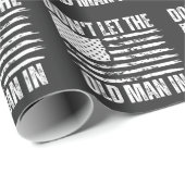 Laat het oude man niet in de  Amerikaanse vlag han Cadeaupapier (Rol Hoek)
