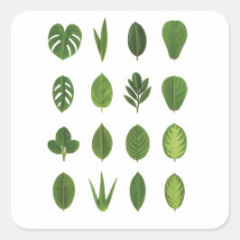 Laat het over aan Natuur Vierkante Sticker