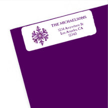 Laat het Paarse sneeuwvlok sneeuwen