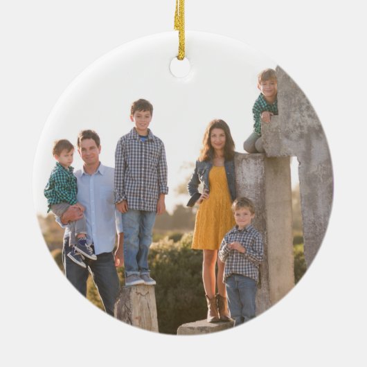 Laat het Paarse sneeuwvlok sneeuwen Keramisch Ornament (Achterkant)