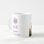 Laat het Paarse sneeuwvlok sneeuwen Koffiemok (Voorkant links)