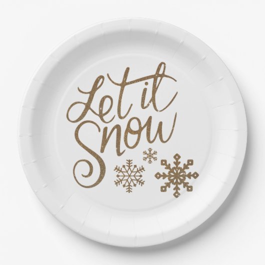 Laat het papieren Bord sneeuwen (Voorkant)