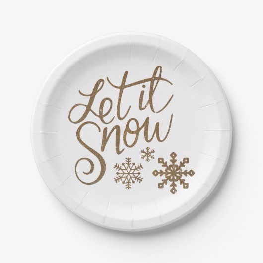 Laat het papieren Bord sneeuwen (Voorkant)