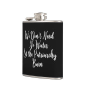 Laat het Patriarchy Funny Feminist begraven Heupfles (Links)