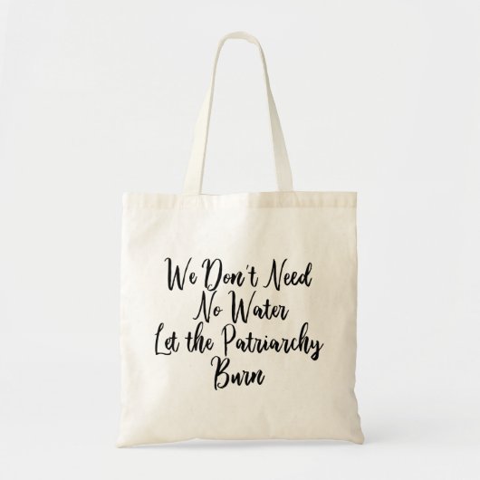 Laat het Patriarchy Funny Feminist begraven Tote Bag (Voorkant)