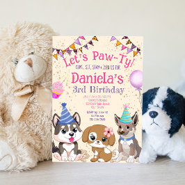 Laat het paw-ty van de puppies-puppypartij zijn kaart