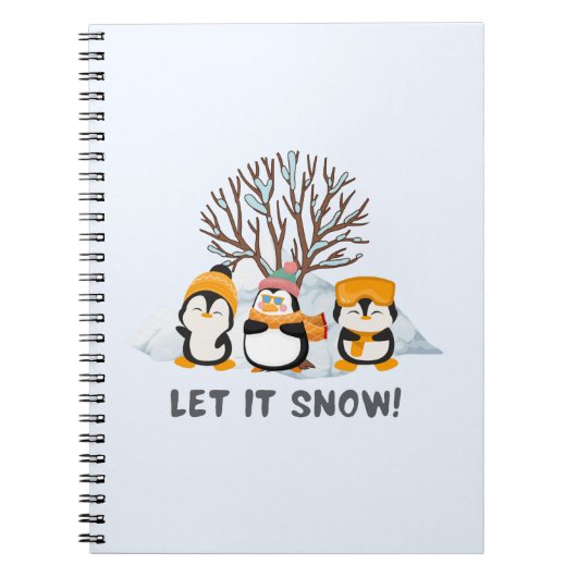 Laat het pinguïns sneeuwen notitieboek (Voorkant)