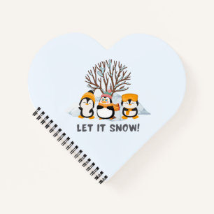 Laat het pinguïns sneeuwen notitieboek