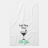 Laat het plezier GIN zijn - Keuken theedoek (Verticaal)