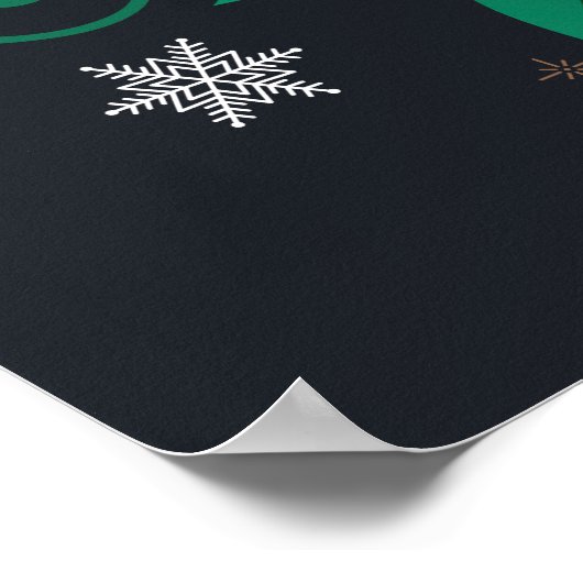 Laat het Poster 24x36 sneeuwen (Hoek)