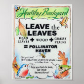 Laat het poster Leaves (Voorkant)
