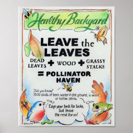 Laat het poster Leaves