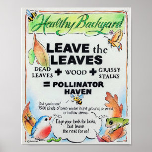 Laat het poster Leaves