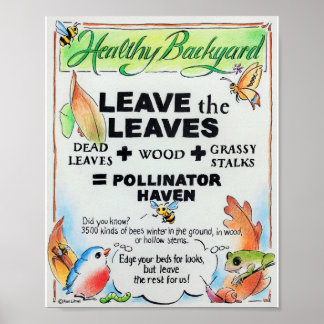 Laat het poster Leaves