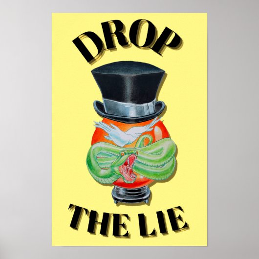 LAAT HET POSTER LEUGENS VALLEN (Voorkant)
