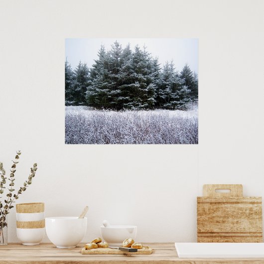 Laat het Poster sneeuwen (Keuken)