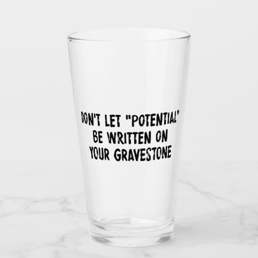 Laat het potentieel niet op uw grafsteen worden ge glas (Voorkant)