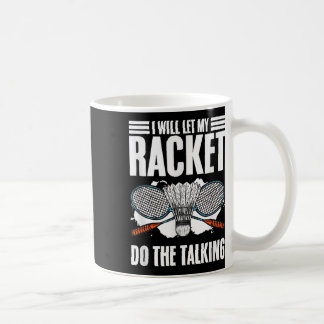 Laat het racket de Talking Shuttle Hobby Badminton Koffiemok