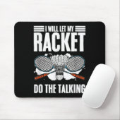 Laat het racket de Talking Shuttle Hobby Badminton Muismat (Met muis)