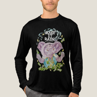 Laat Het Regenen Mannelijk Ontwerp Tri-Blend Shirt