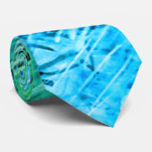 Laat het regenen - Waterverf schilderen - Blauwe n Stropdas (Opgerold)