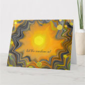 Laat het Retro-liefde zonneschijn binnen Kaart (Voorkant)