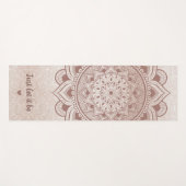 Laat het Roos Gold Mandala van het Citaat van de T Yogamat (Voorkant (horizontaal))