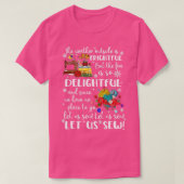 Laat het schamele kerstnaaiwerk zien t-shirt (Design voorkant)