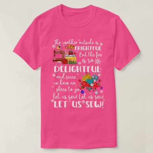 Laat het schamele kerstnaaiwerk zien t-shirt (Design voorkant)