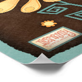 Laat het schattige bloeminspirerende inspiratie zi poster (Hoek)