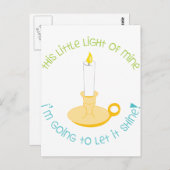 Laat het schijnen briefkaart (Voorkant / Achterkant)