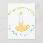 Laat het schijnen briefkaart (Voorkant)