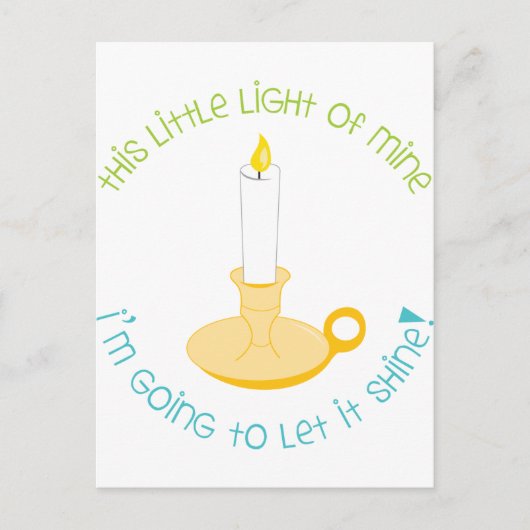 Laat het schijnen briefkaart (Voorkant)