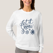 Laat het shirt Sneeuwen met kerst (Voorkant)