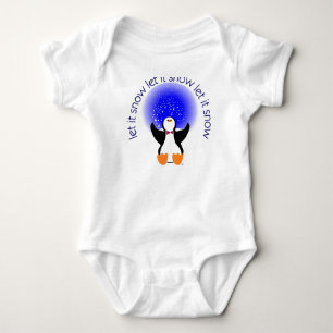 Laat het Shirt van het Baby Pinguïn sneeuwen
