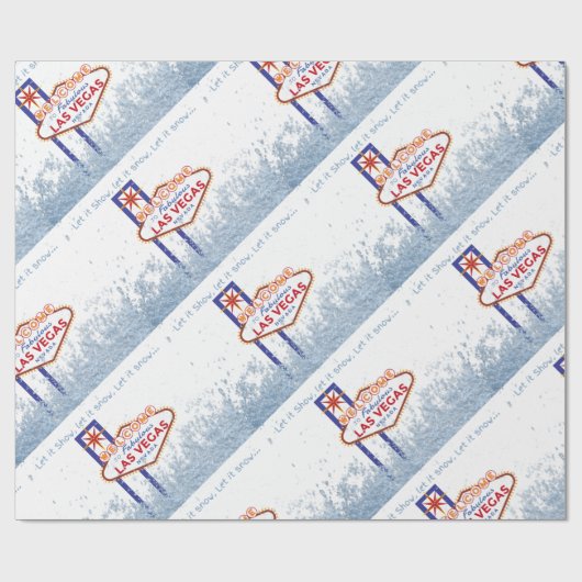 Laat het Shows Las Vegas kerst inpakpapier (Vlak)