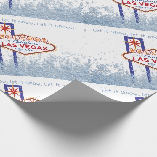 Laat het Shows Las Vegas kerst inpakpapier (Hoek)