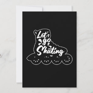 Laat het Skater Rollerblading Gift van het Skater Kaart