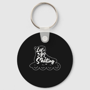 Laat het Skater Rollerblading Gift van het Skater Sleutelhanger