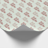 Laat het Sneeuw bord groen Cadeaupapier (Hoek)