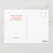 Laat het Sneeuw Honden - Schemeringblauw Briefkaart (Achterkant)