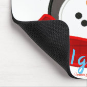 "Laat het sneeuw-ik moet naaien!" Muismat (Hoek)