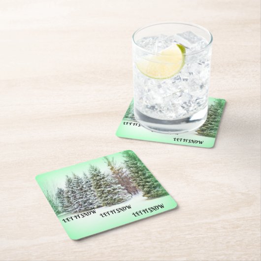 LAAT HET SNEEUW KARTONNEN ONDERZETTERS (Insitu)