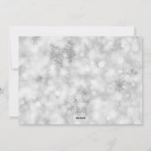 Laat het Sneeuw Kerst Custom Photo Card Feestdagenkaart (Achterkant)